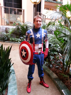 Captain America cosplay at IllogiCon