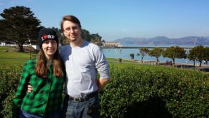 Traci and Dorian with Golden Gate in background