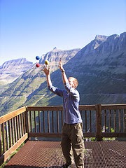 Juggling in Glacier by Evan Lovely