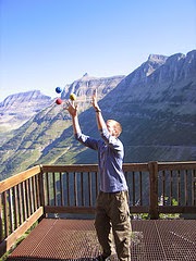 Juggling in Glacier by Evan Lovely