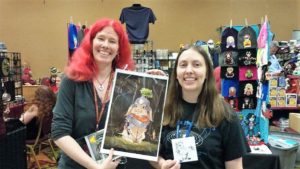 Fantasy Authors Calandra Usher and Traci Loudin at ConCarolinas