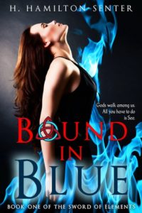 Bound in Blue by H Hamilton Senter cover of woman in blue flames